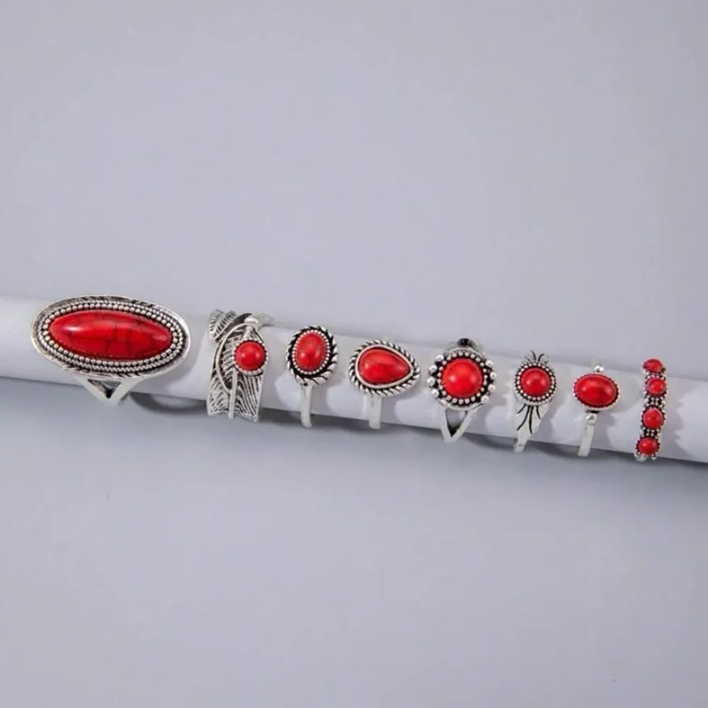 3for$20 HUGE DEAL! 8pcs/set Creative  one size ring set